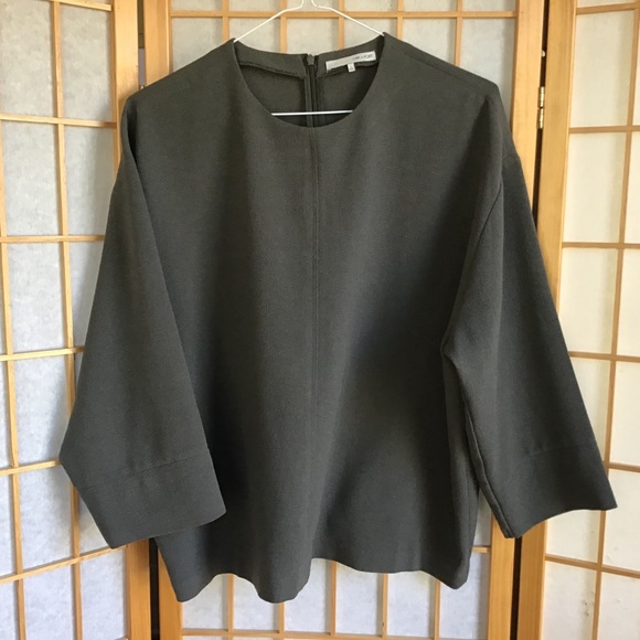 OAK + FORT Tops - Oak + fort olive green blouse